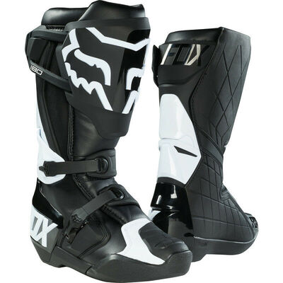 Fox 180 MX Boots - Black/White