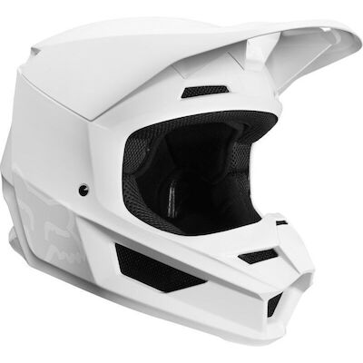Fox V1 MX Helmet - Matte White