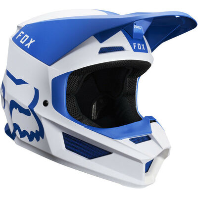 Fox V1 MATA MX Helmet - Blue/White