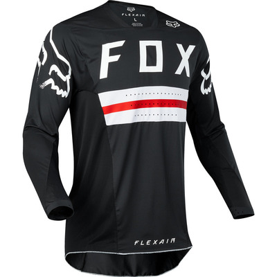 Fox Flexair Preest Le MX Jerseys  - Black/Red