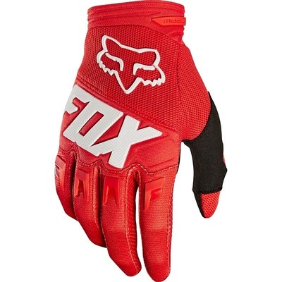 Fox Youth Dirtpaw MX Gloves - Red