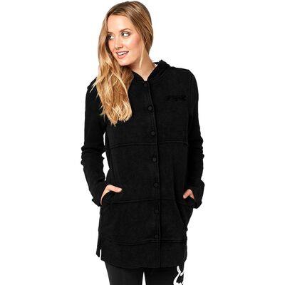 Fox Womens Risktaker Fleece Jacket with Hoodie - Black - Small (HOT BUY)