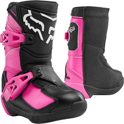 Fox Comp K Boot MX Boots  - Black/Pink