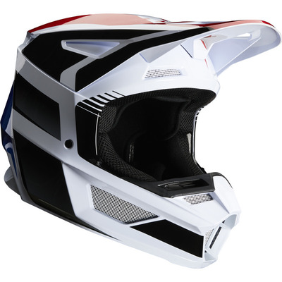 Fox Youth V2 Hayl MX Helmet ECE - Blue/Red