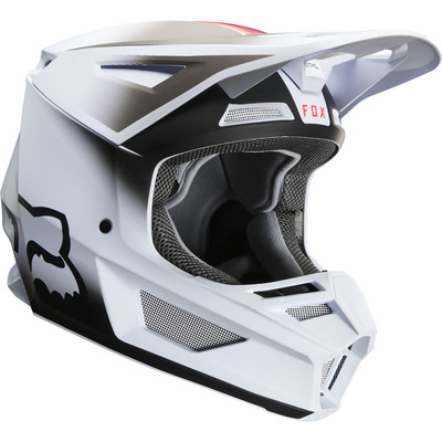 Fox Youth V2 Vlar MX Helmet ECE - White