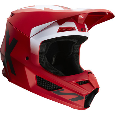 Fox V1 Werd ECE MX Helmet - Red