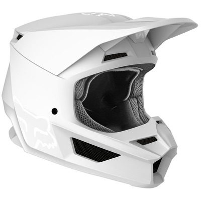Fox V1 Matte ECE MX Helmet  - White