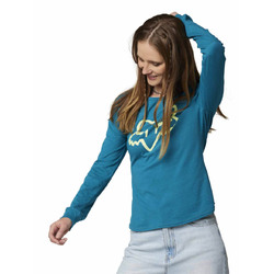 Fox Boundary Long Sleeve Top Womens - Maui Blue - M