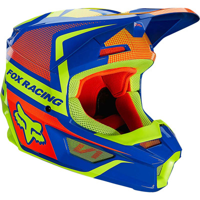 Fox V1 Oktiv MX Helmet ECE  - Blue