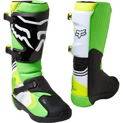 Fox Comp Boot MX Boots  - Green/Yellow - Size 10 (HOT BUY)