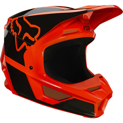 Fox Youth V1 Revn Helmet ECE MX Helmet 2021 - Fluoro Orange