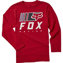 Fox Youth Overkill Long Sleeve Tee - Chili