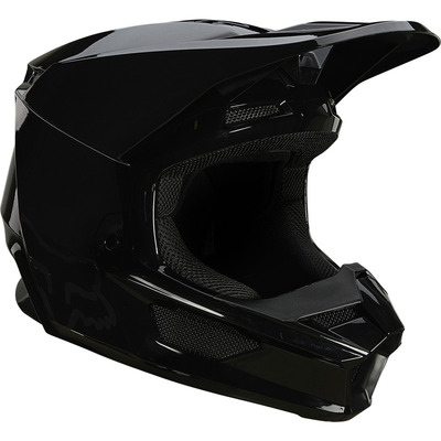 Fox V1 Plaic MX Helmet ECE - Black