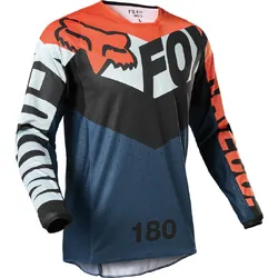 Fox 180 Trice MX Jersey - Grey/Orange