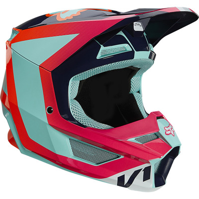 Fox Youth V1 Voke Helmet ECE MX Helmet - Aqua