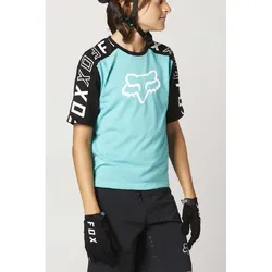 Fox Ranger DR Short Sleeve Jersey Youth - Teal/Black
