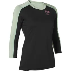 Fox Ranger DR 3/4 Jersey Womens - Black/Green