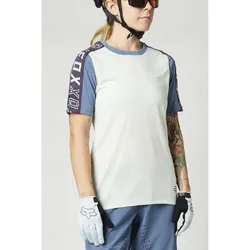 Fox Ranger Dr Short Sleeve Jersey Womens - Cloud Grey - Small (HOT BUY)