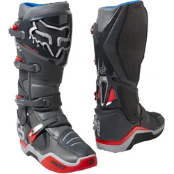 Fox Instinct MX Boots  - Grey/red