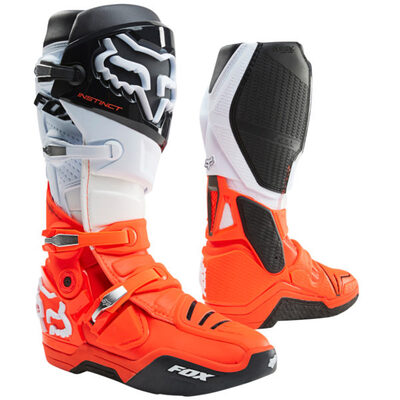 Fox Instinct Boot MX Boots - Black/White/Orange