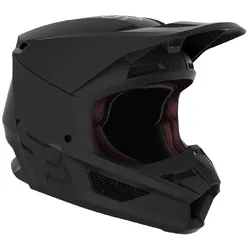 Fox Youth V1 Matte Blk Helmet MX Helmet 2021 - Matt Black