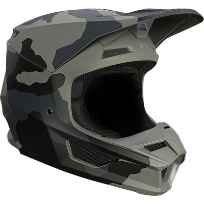 Fox Youth V1 Trev Helmet ECE MX Helmet - Black Camo
