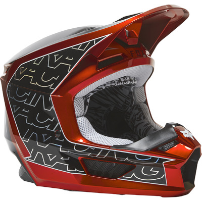 Fox V1 Peril MX Helmet ECE - Flouro Red