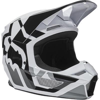 Fox V1 Lux MX Helmet ECE - Black/White