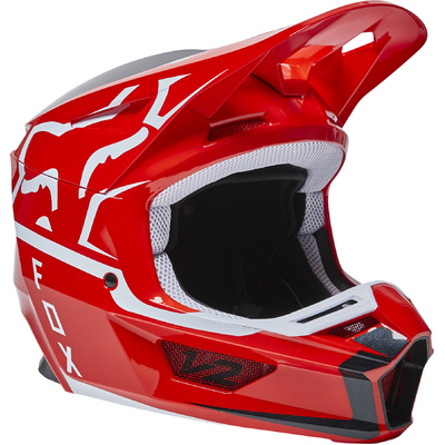 Fox V2 Merz MX Helmet ECE - Flouro Red