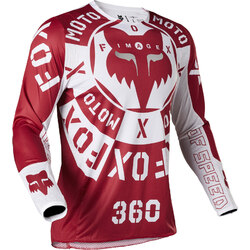 Fox 360 Nobyl MX Jersey - Red/White