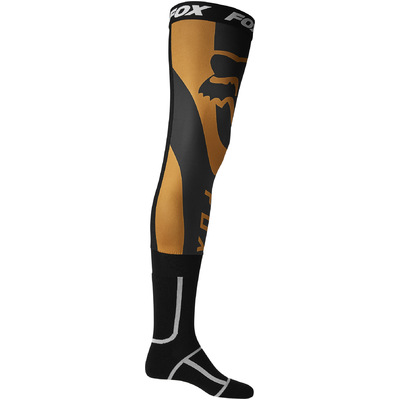 Fox Mirer Knee Brace Motorbike Sock - Black/Gold