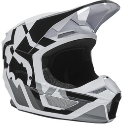 Fox Youth V1 Lux MX Helmet ECE - Black/White - Medium (Damaged Box)