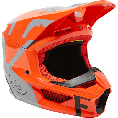 Fox Youth V1 Skew MX Helmet ECE - Grey