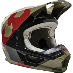 Fox V1 Bnkr Helmet Youth - Green/Camo