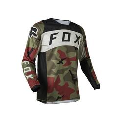 Fox 180 Bnkr Jersey - Green Camo