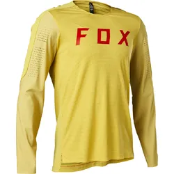 Fox Flexair Pro Long Sleeve Jersey - Pear Yellow