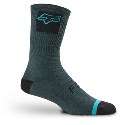 Fox 8" Defend Crew Sock - Emerald