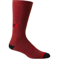 Fox 10" Defend Crew Sock - Red