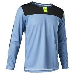 Fox Defend Long Sleeve Jersey Youth - Dusty Blue - Large (HOT BUY)