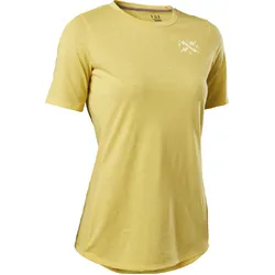 Fox Ranger DR Short Sleeve Jersey Calibrated Womens - Pear yellow