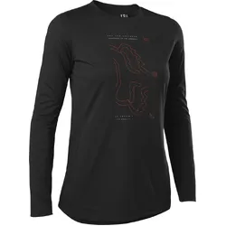 Fox Ranger DR Long Sleeve Jersey Womens - Black