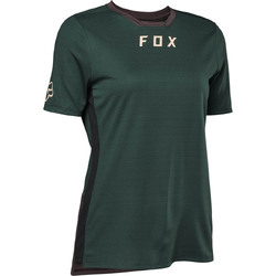 Fox Defend Short Sleeve Jersey Womens - Emerald