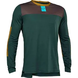 Defend Long Sleeve Jersey Foxhead - Emerald