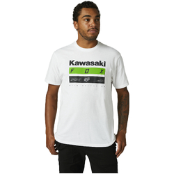 Fox Kawasaki Stripes Short Sleeve Tee - White