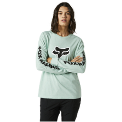 Fox Karrera Long Sleeve Tee Womens - Eucalyptus