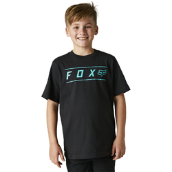 Fox Pinnacle Short Sleeve Tee Youth - Black/Teal