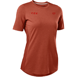 Fox Ranger Dr Short Sleeve Jersey Double Womens - Red Clay - Small (HOT BUY)
