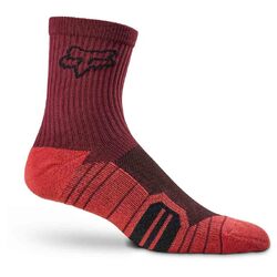 Fox 6" Ranger Cushion Sock - Red - S-M (HOT BUY)