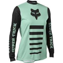 Fox Womens Defend Long Sleeve Jersey Supr Trik - Jade - Small (HOT BUY)