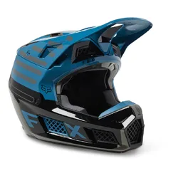 Fox V3 RS Ryaktr Helmet ECE - Blue - Large (HOT BUY)